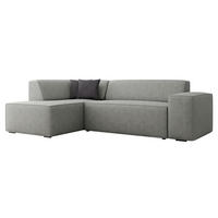 ECKSOFA Lordin, Seite: Links - Hellgrau, Holz/Textil (267/205cm) - MIRJAN24