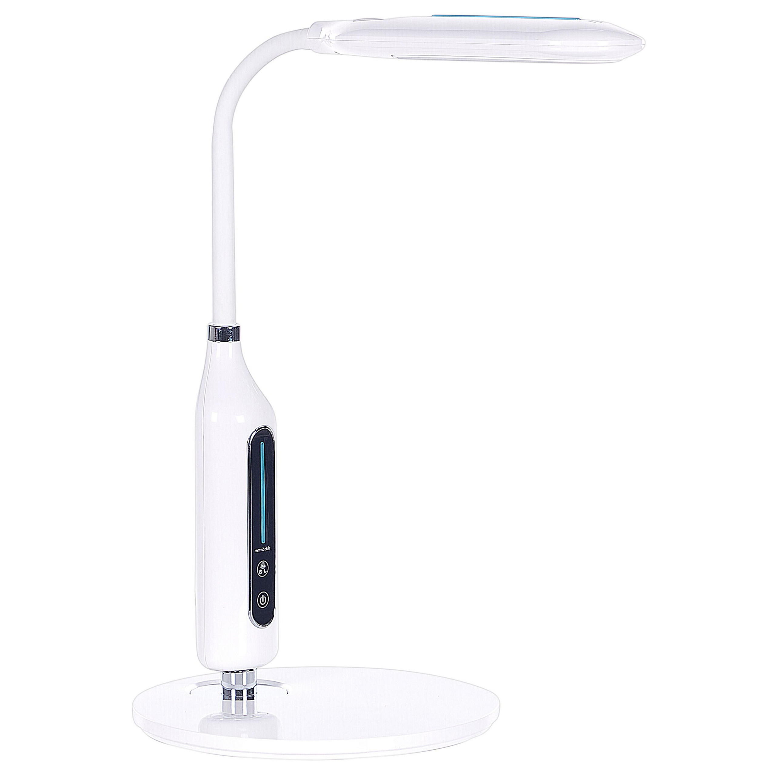 SCHREIBTISCHLAMPE Cygnus 18/21/38 cm - Weiß, Kunststoff (18/21/38cm) - Beliani