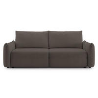 SCHLAFSOFA Theolla Braun - Schwarz/Braun, Textil/Metall (248/97/111cm) - Selsey