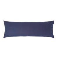 SEITENSCHLÄFERKISSENBEZUG Perkal, Fadendichte 200, 48/136 cm - Dunkelblau, Textil (50/140cm) - Homescapes