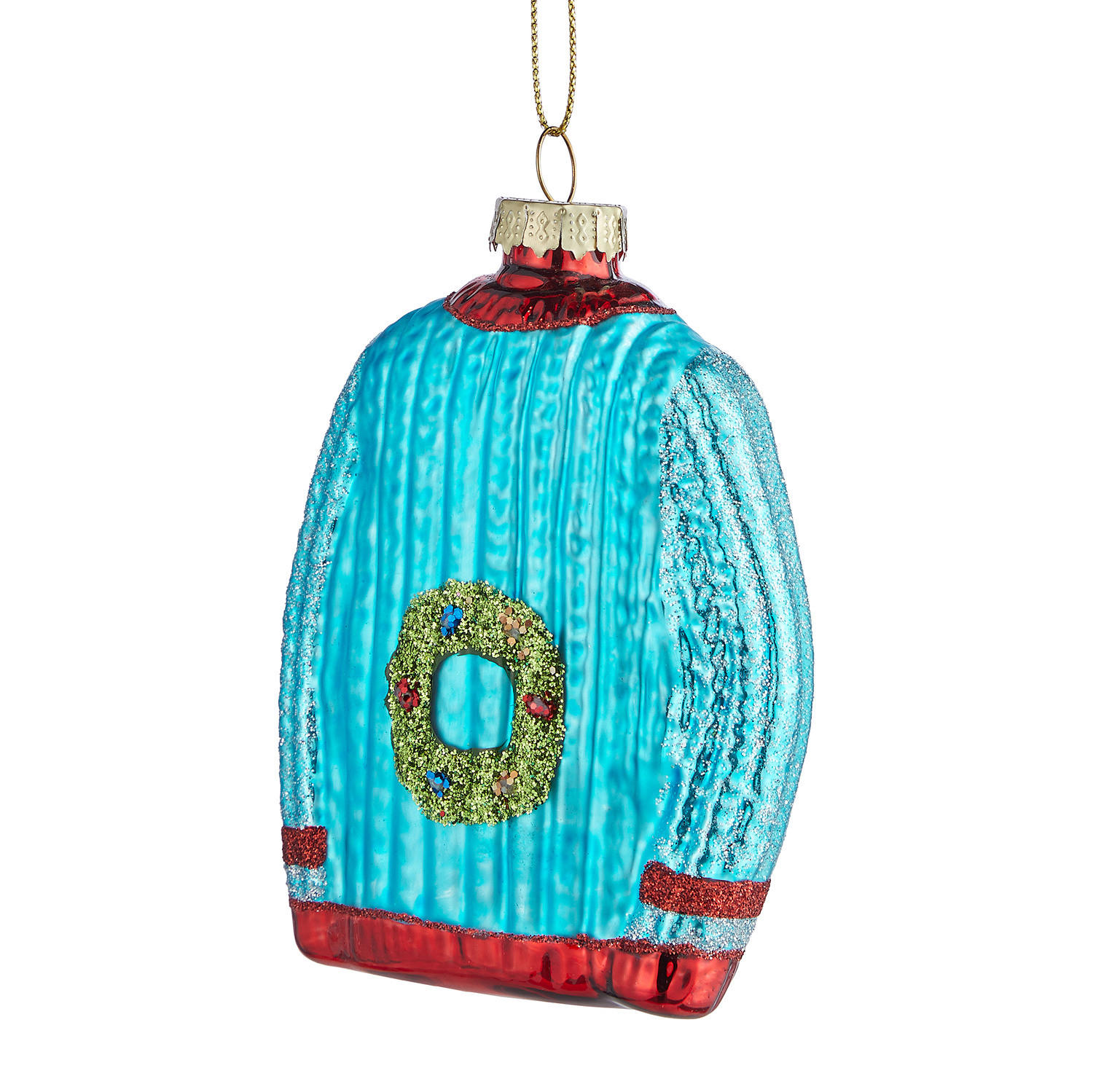 BAUMANHÄNGER Hang On Ugly Sweater - Blau, Glas (3/10/8cm) - Butlers