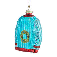 BAUMANHÄNGER Hang On Ugly Sweater - Blau, Glas (3/10/8cm) - Butlers