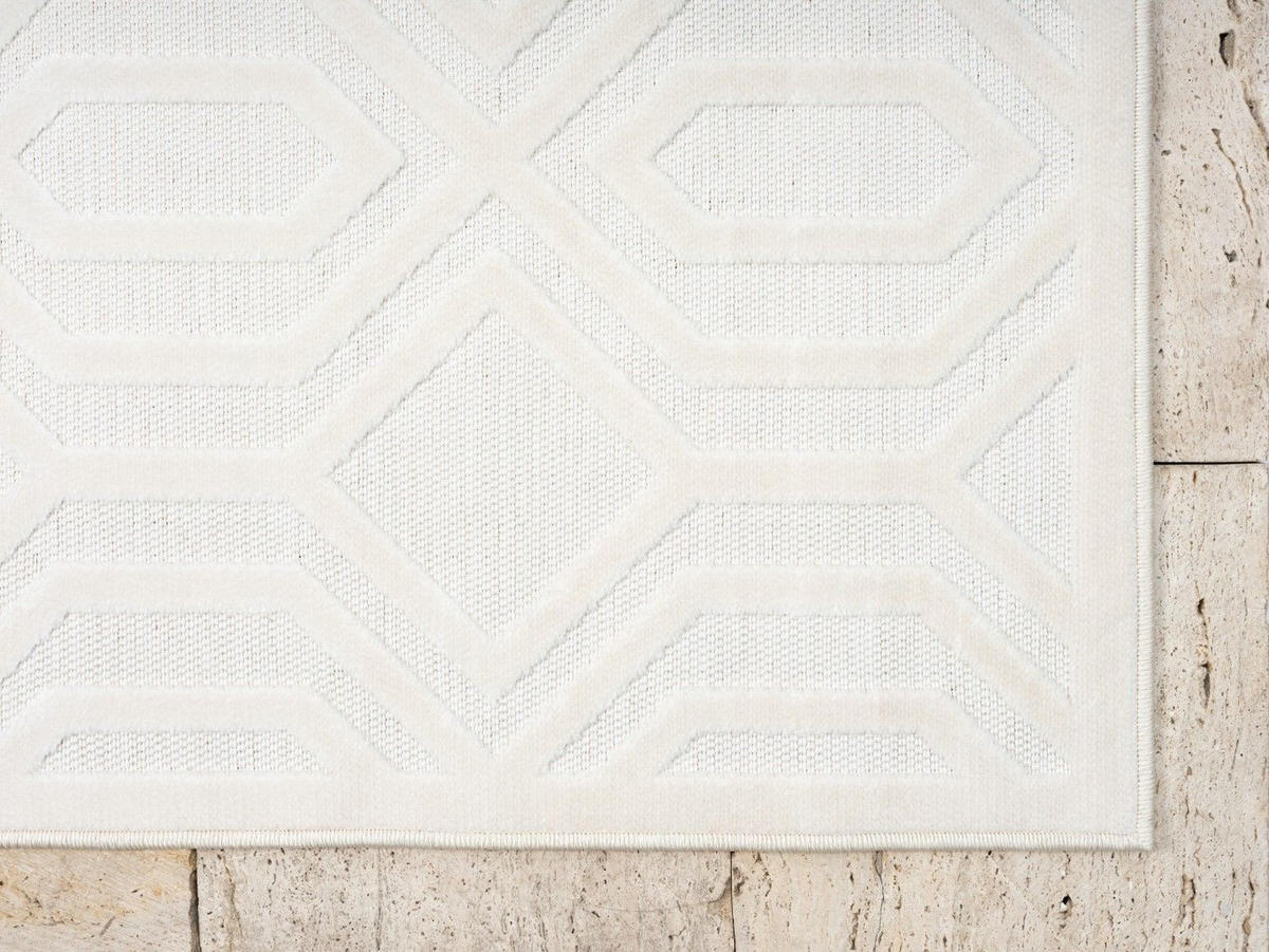 OUTDOORTEPPICH Elaria Creme,Ecru,Weiß 100/160 cm - Creme, Textil (100/160cm) - My-Rug