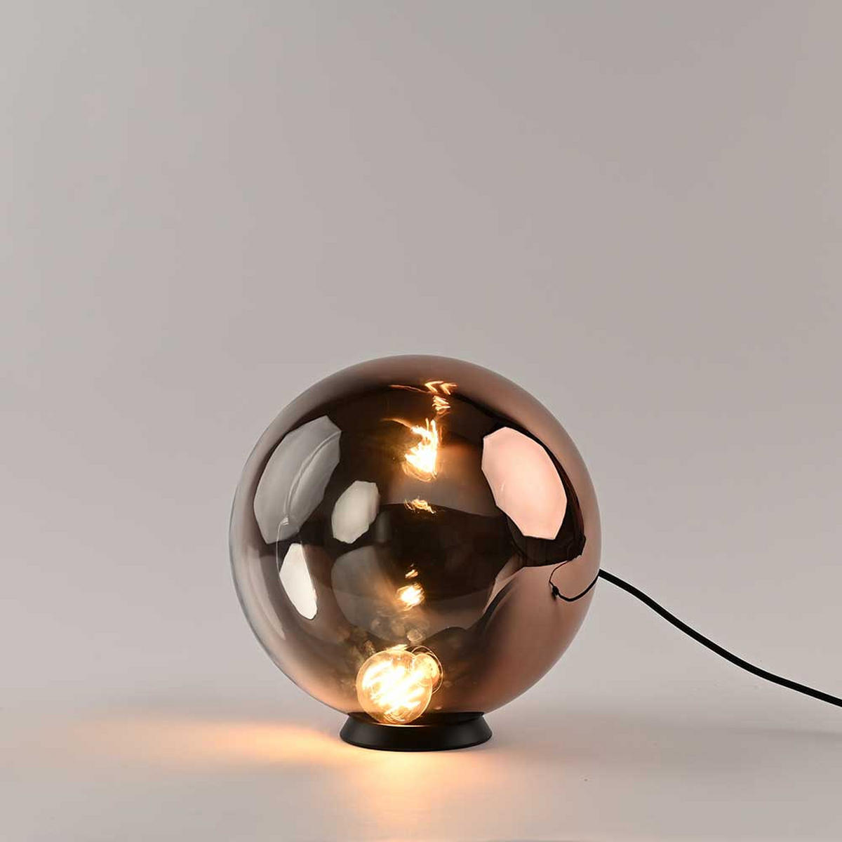 TISCHLAMPE Orb Kupfer Verlauf Ø 30cm - Kupferfarben, Glas (30/30cm) - s.luce