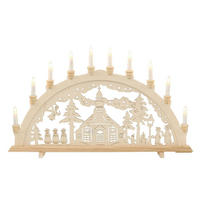 SCHWIBBOGEN Seiffen 10-flammig - Multicolor, Holz (0.1/1/0.1cm) - Dekoteam24