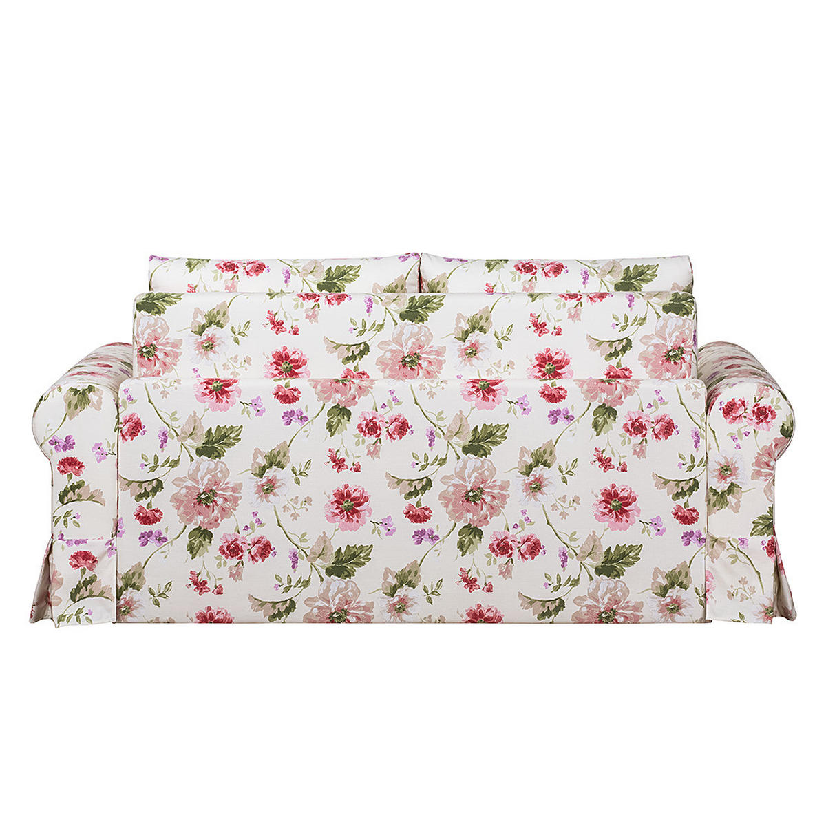 SCHLAFSOFA mit Husse - Rot/Creme, Textil (205/90/90cm) - home24