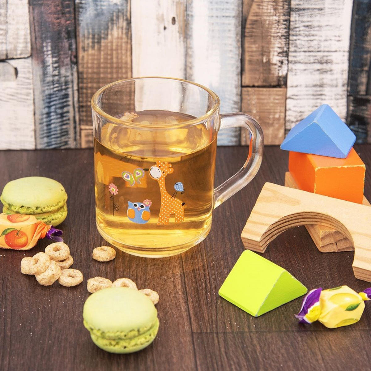KINDERGLASBECHER AUTO, Glas, klar, 230 ml - Weiß, Glas (0.23L) - Orion 