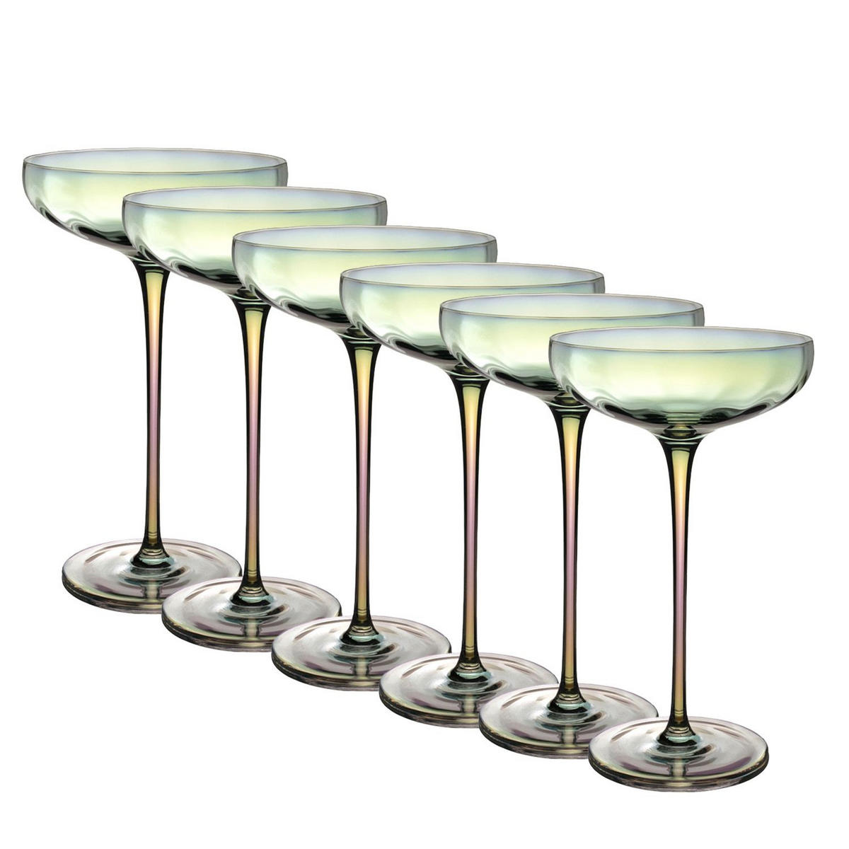 MARTINI GLAS SET 140 ml (6-tlg.) - Transparent, Glas (0.14L) - Intirilife