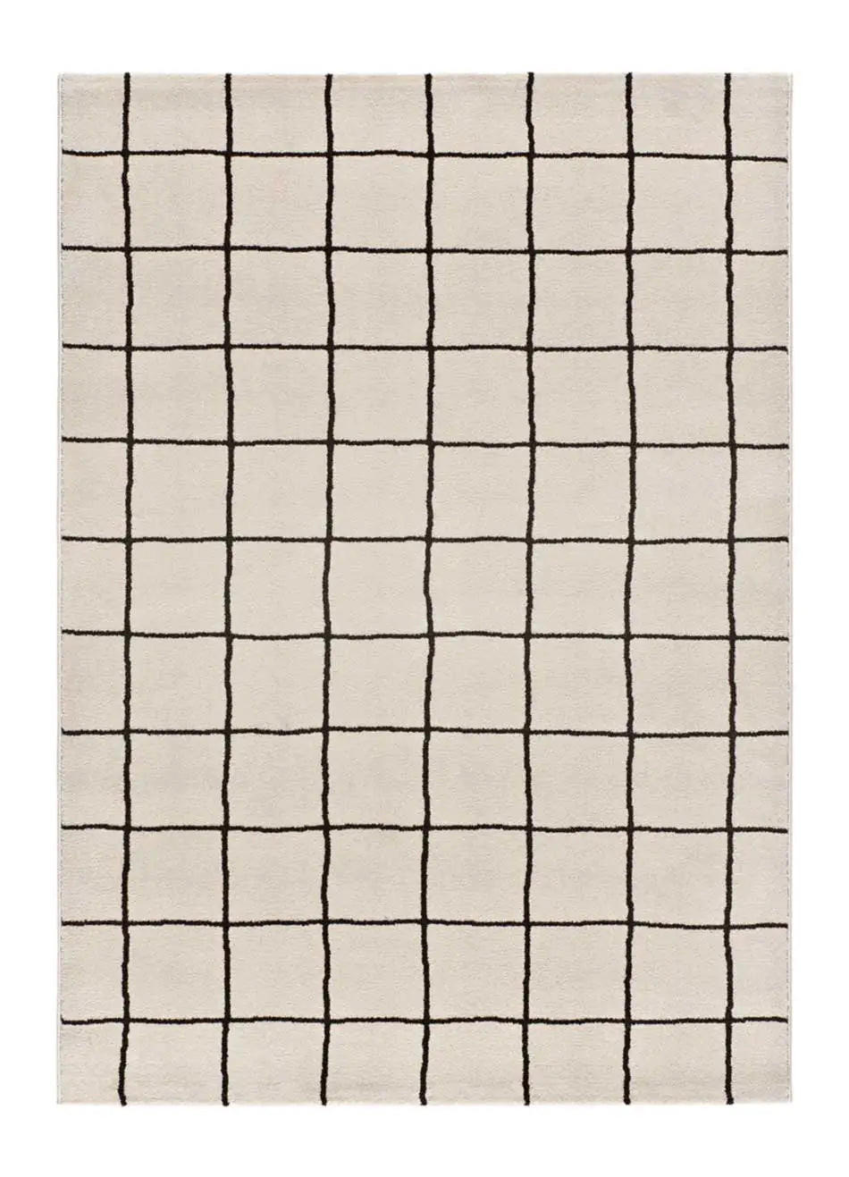 KURZFLORTEPPICH Weiß / Schwarz Touza 200/290 cm - Schwarz/Weiß, Naturmaterialien/Textil (200/290cm) - Atticgo