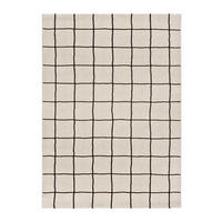 KURZFLORTEPPICH Weiß / Schwarz Touza 200/290 cm - Schwarz/Weiß, Naturmaterialien/Textil (200/290cm) - Atticgo