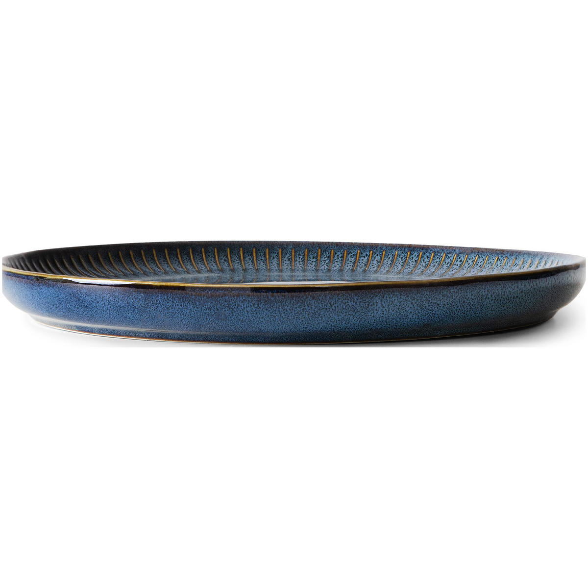 SPEISETELLER AD STRIPES, 6-tlg - Dunkelblau, Keramik (26cm) - KONSIMO®