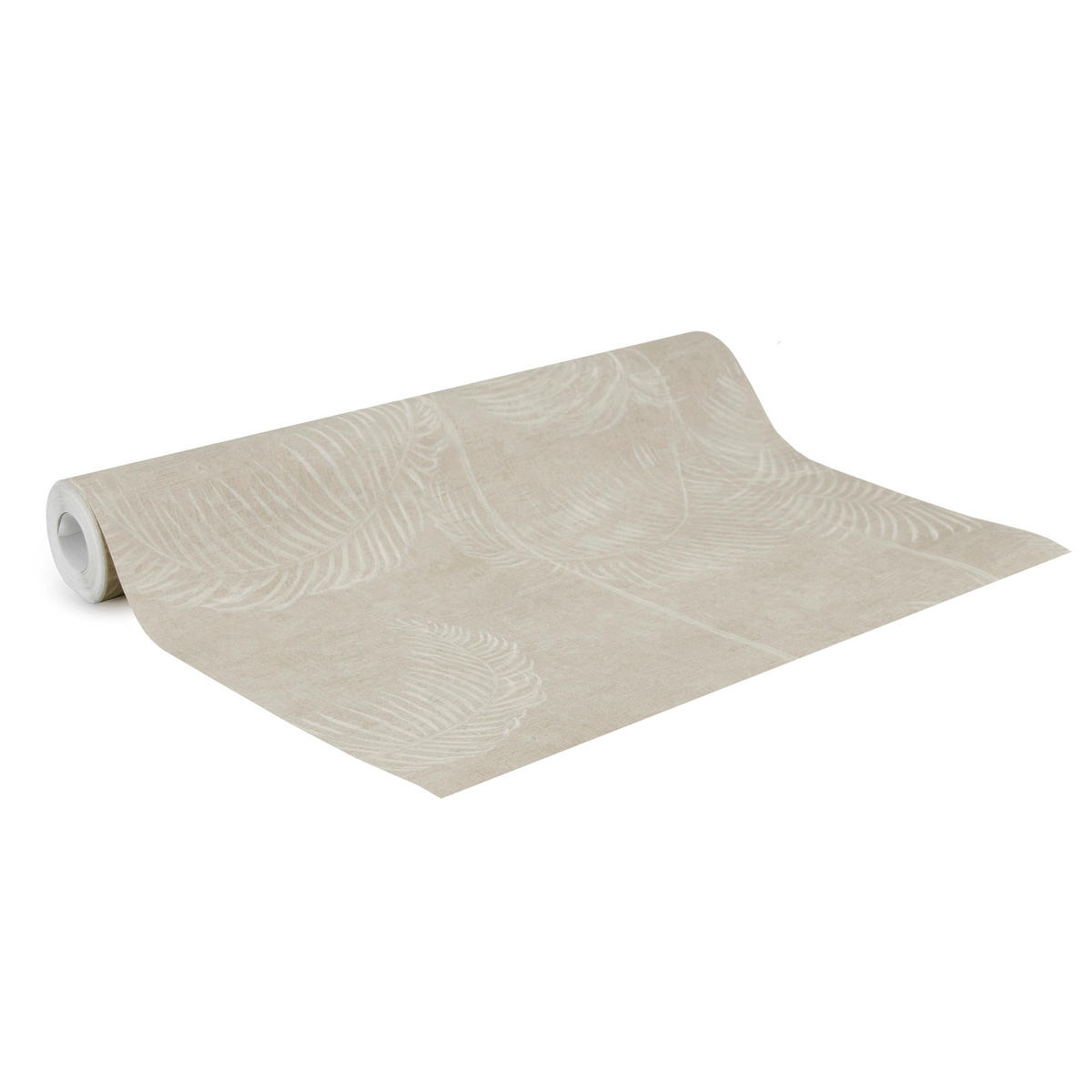 VLIESTAPETE - Palme deluxe - Beige - Beige, Papier/Kunststoff (53/1000cm) - LOOKS by W.Joop