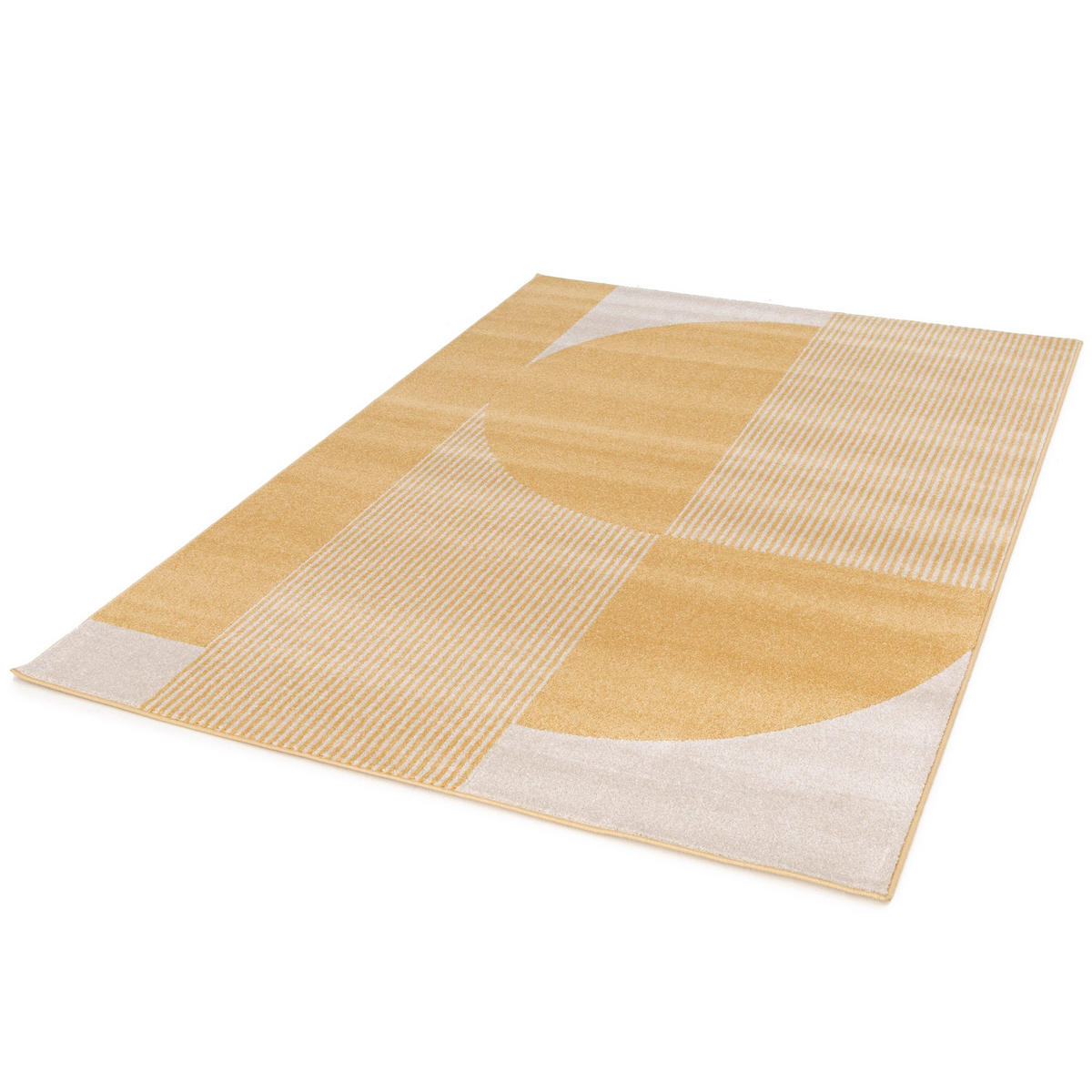 TEPPICH, Superweicher, grafischer gelb - Gelb, Textil (160/230cm) - AFK Living