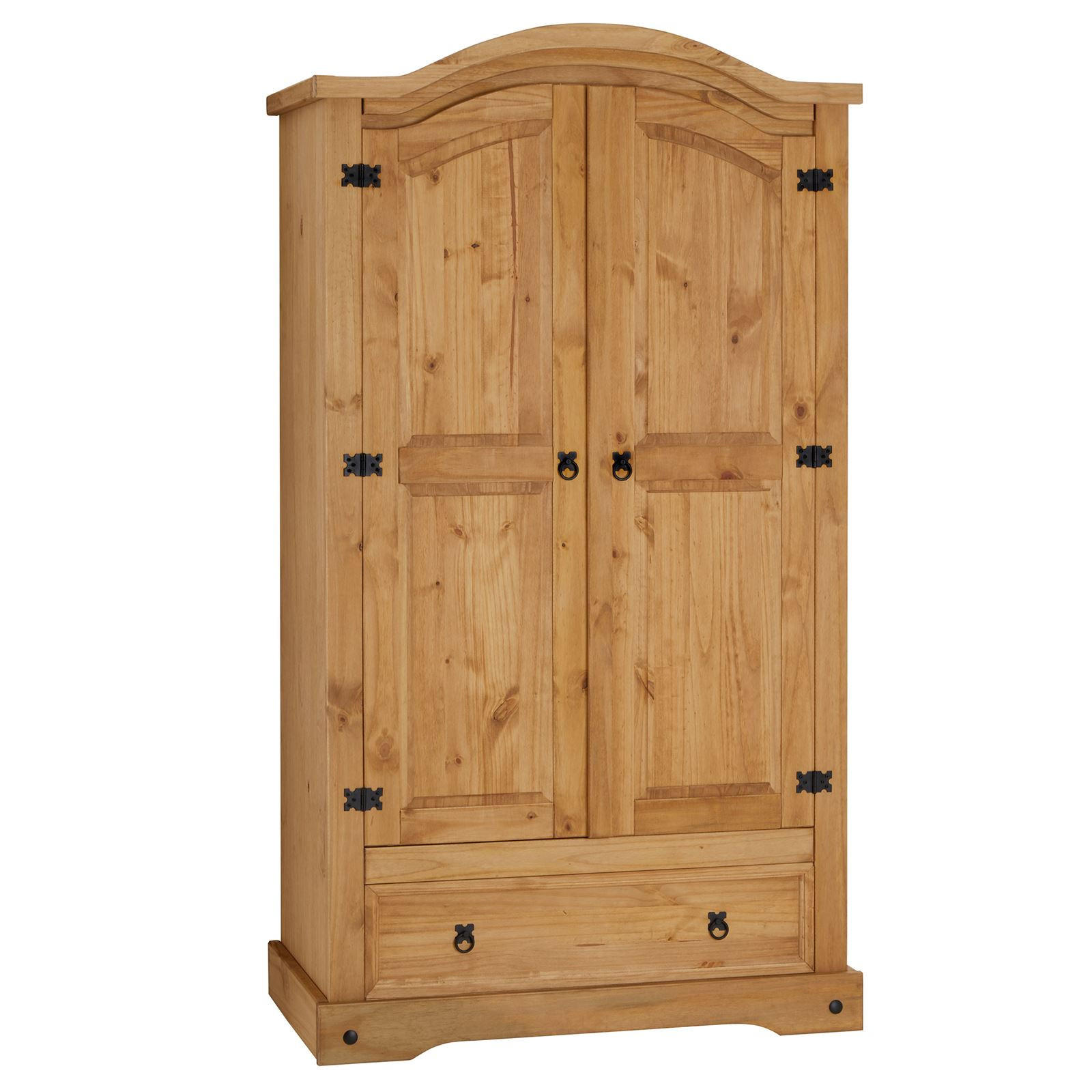 CARO-Möbel Kleiderschrank Natur 103x188x57 cm