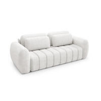 SCHLAFSOFA Caria - Weiß, Holzwerkstoff/Textil (266/95/110cm) - Fun Möbel