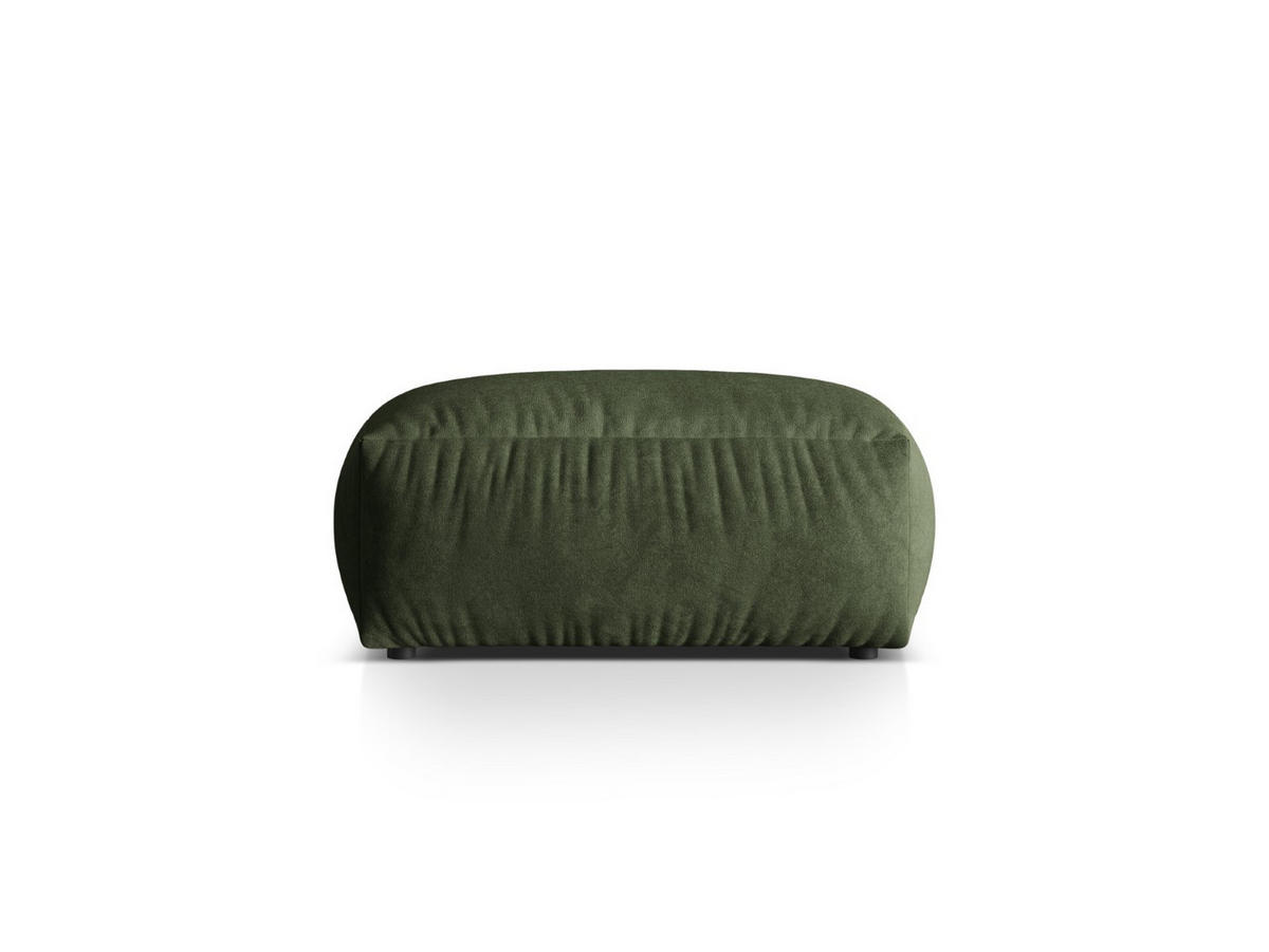 POUF Martina aus Samt grün - Grün, Textil (106/44/106cm) - Micadoni