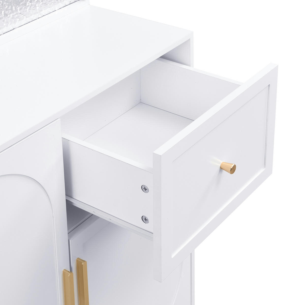 SCHUHSCHRANK aus MDF 80x35x175,5cm in Weiß mit Soft-Close & Haken - Weiß, Holzwerkstoff (80/175.5/35cm) - Modfu