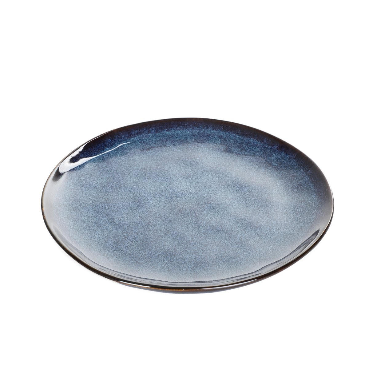 DESSERTTELLER Casper dunkelblau 20 cm 4er-Set - Dunkelblau, Keramik (20cm) - Homla