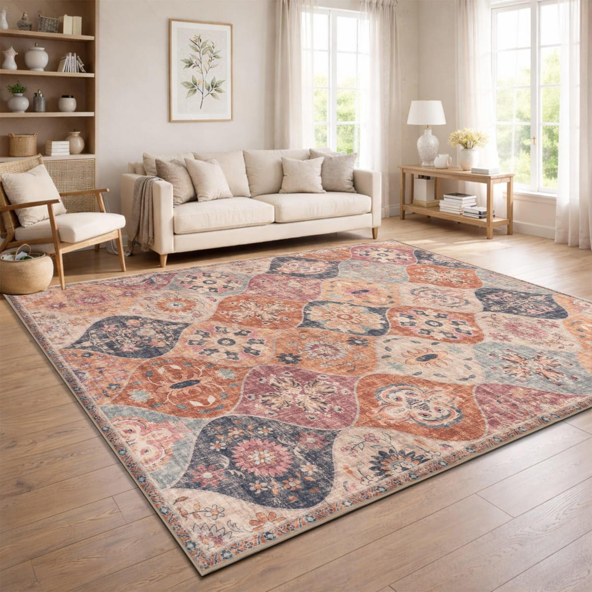 KURZFLOR-TEPPICH SEMER 421 MEHRFARBIG 160X220 - Multicolor, Kunststoff (160/220cm) - Paco Home