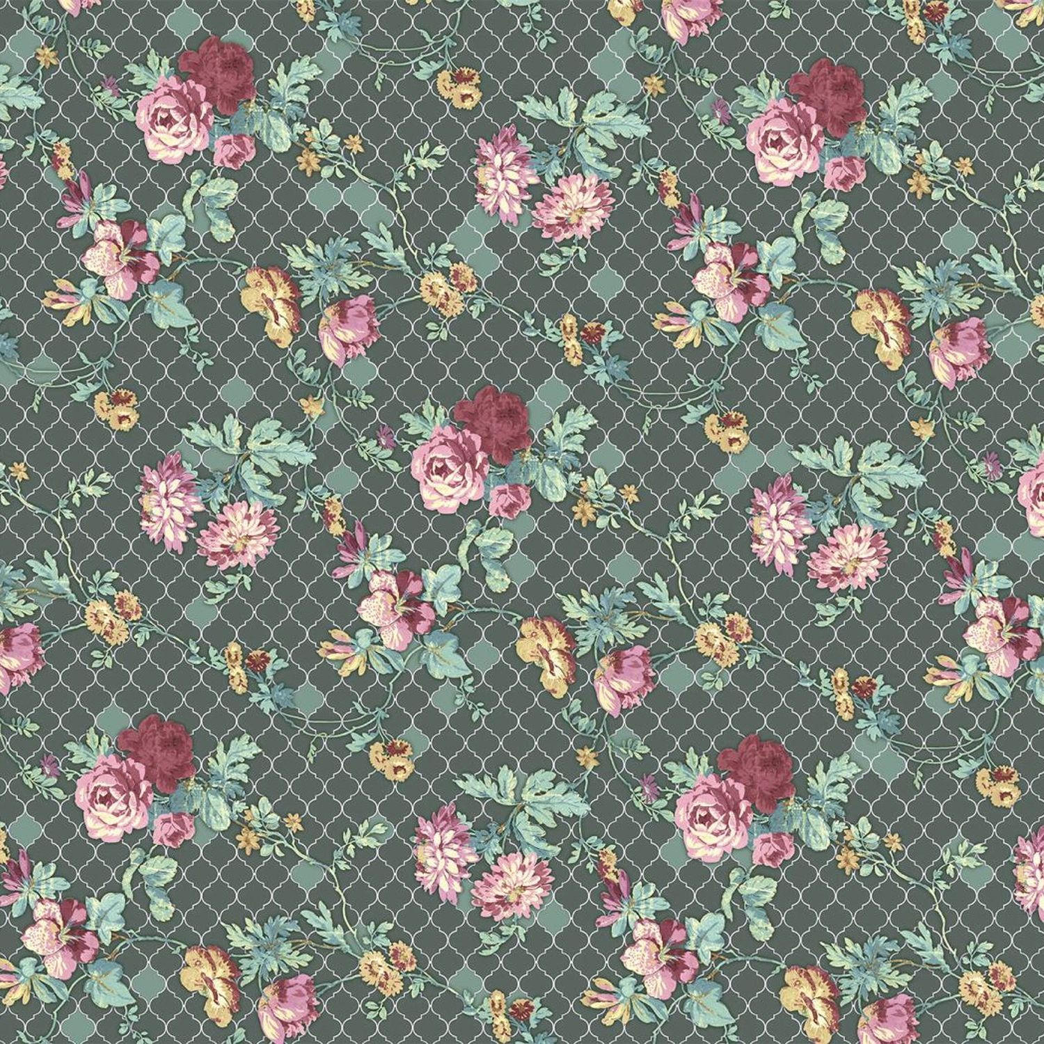 FOTOTAPETE romantischen Blumen 400 x 280 cm - Multicolor, Papier (400/280cm) - Sanders & Sanders