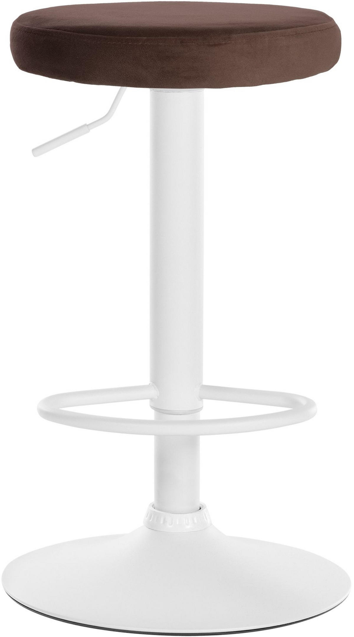 BARHOCKER 2er Set Samt braun - Braun, Textil/Metall (38.5/60/38.5cm) - CLP