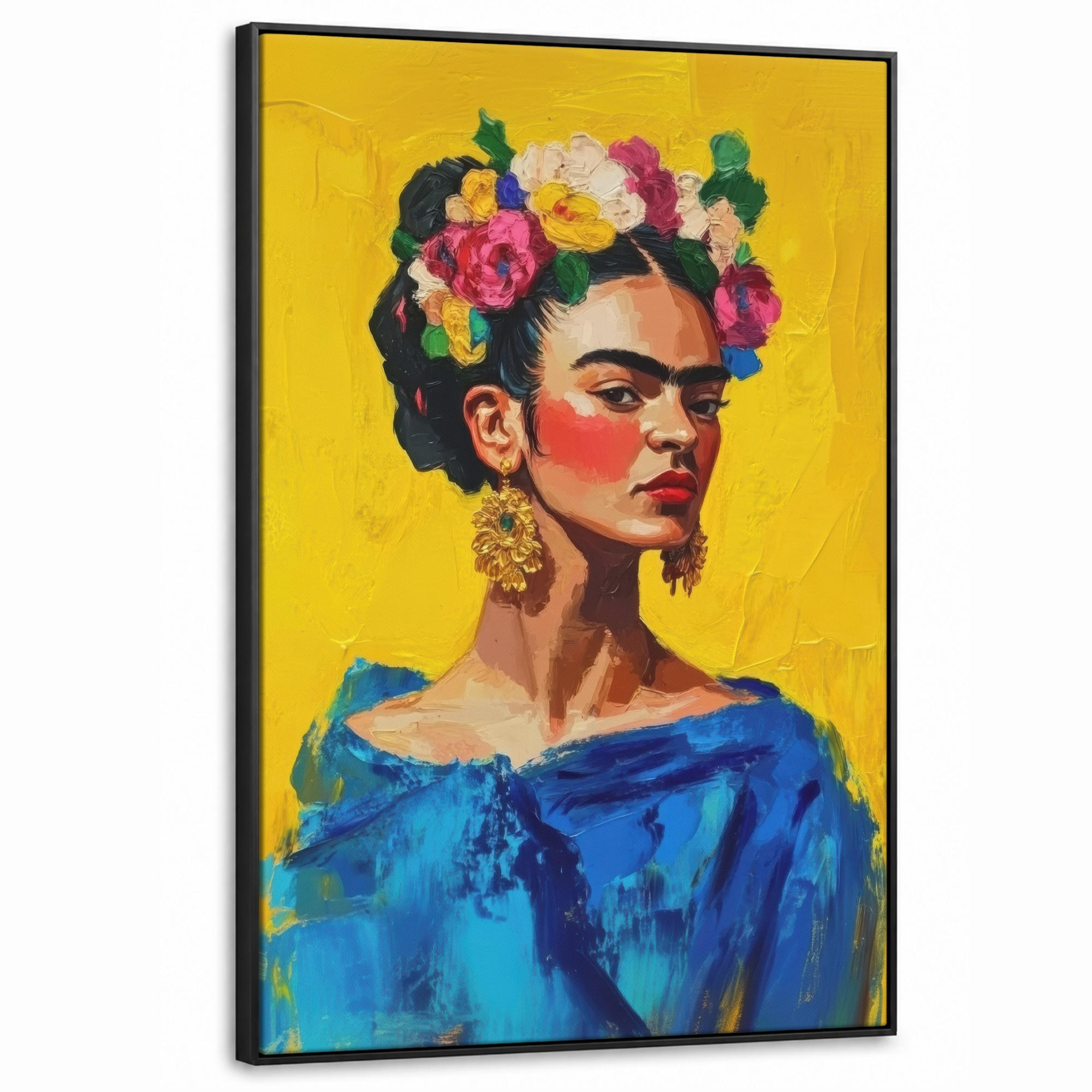 MuchoWow Leinwand Gelb 100x150 cm