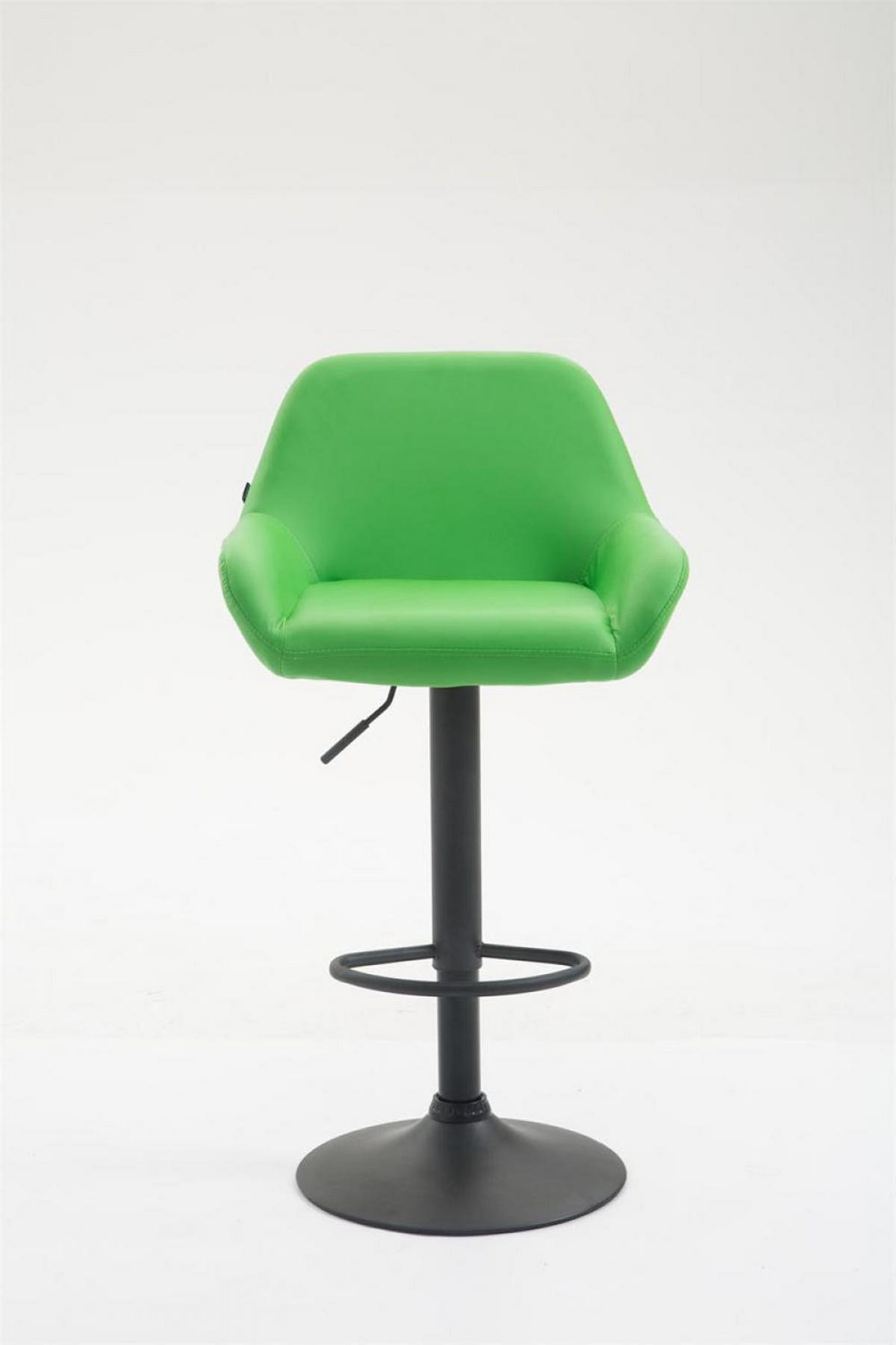 BARHOCKER Lederlook grün - Schwarz/Grün, Textil/Metall (51/89/52cm) - CLP