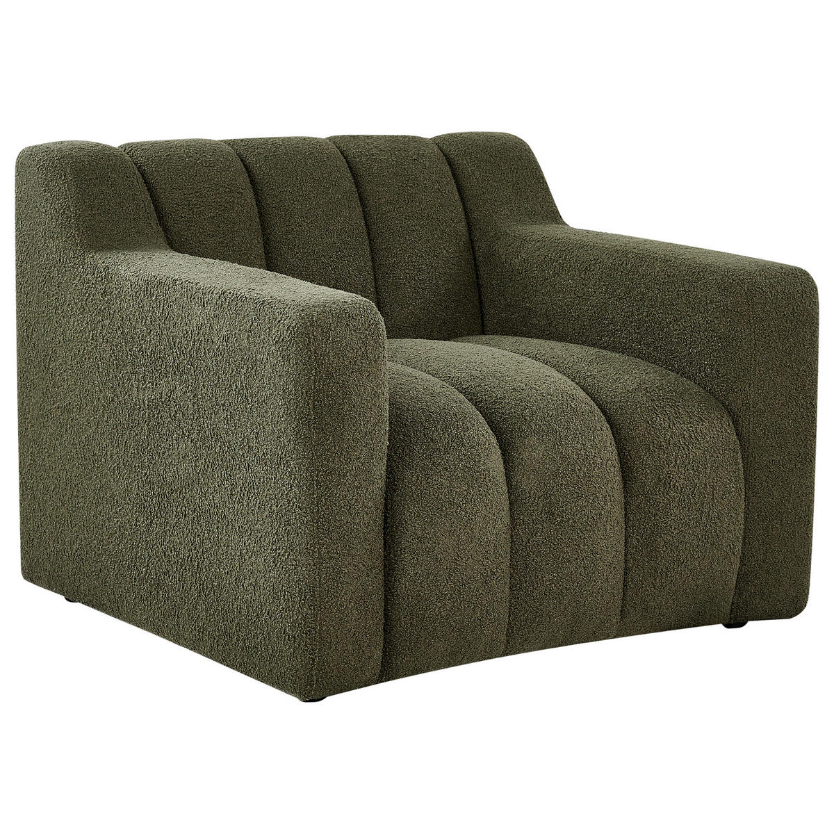 SESSEL Dunkelgrün Agerup - Dunkelgrün, Textil (97/73/87cm) - Beliani