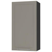 KÜCHENHÄNGESCHRANK Kvantum W4/50 Beige Matt / Schwarz Matt 50 / 32,5 / 96cm - Beige/Schwarz, Holz/Holzwerkstoff (50/96/32.5cm) - Feldmann-Wohnen