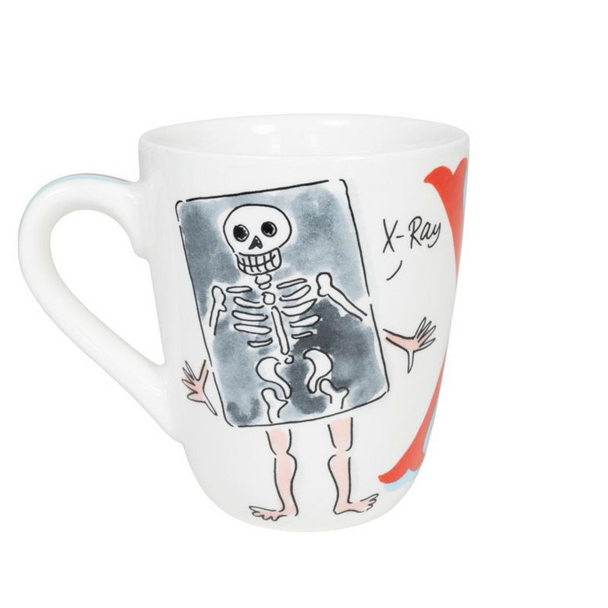 BECHER Love Letter X in Bunt - 350 ml - Multicolor, Keramik (0.35L) - Blond Amsterdam