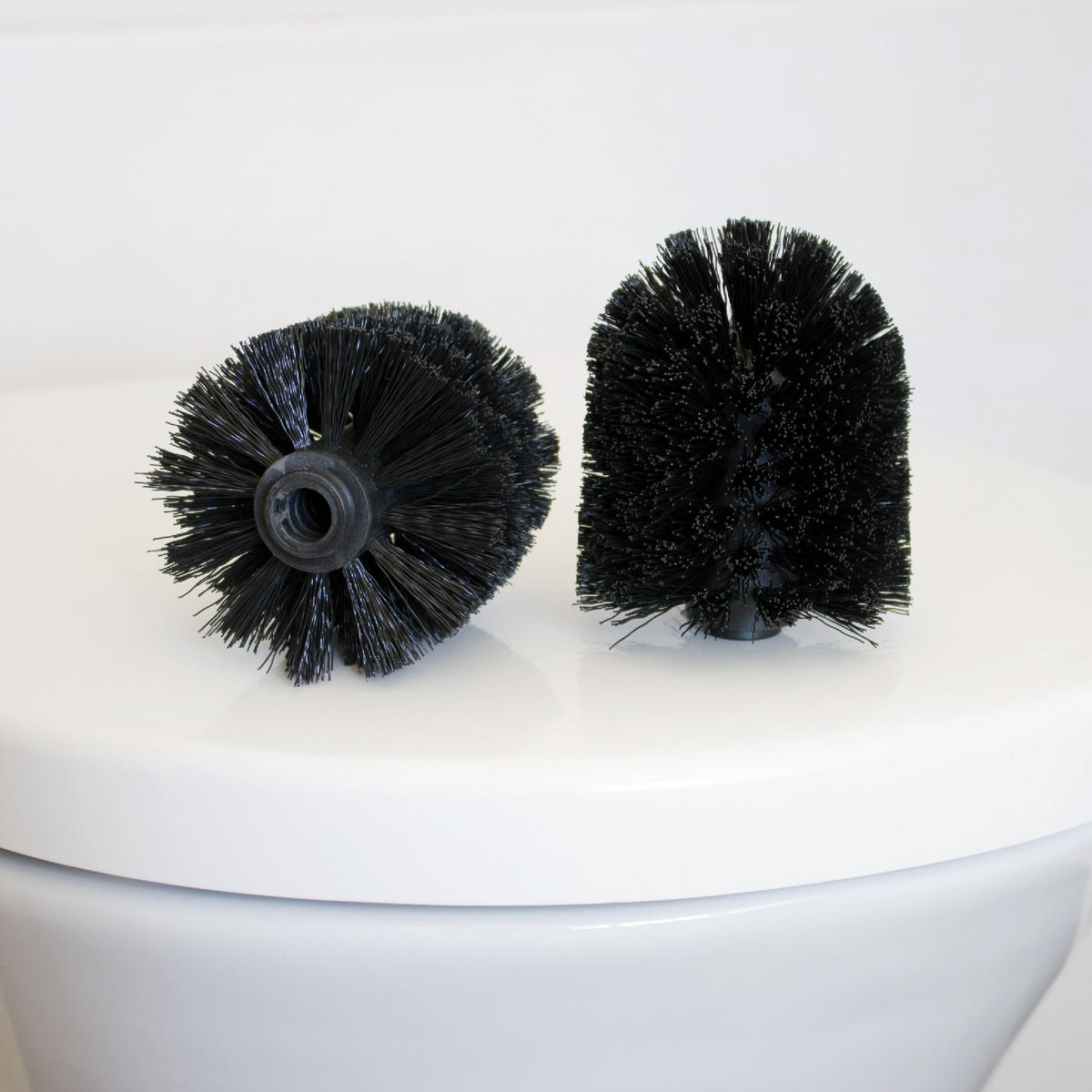 ERSATZBÜRSTENKOPF, schwarz - Schwarz, Kunststoff (8/9.5cm) - bremermann