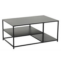 COUCHTISCH DURA STEEL Stahl rechteckig Schwarz 100cm - Schwarz, Metall (60/100/45cm) - riess-ambiente