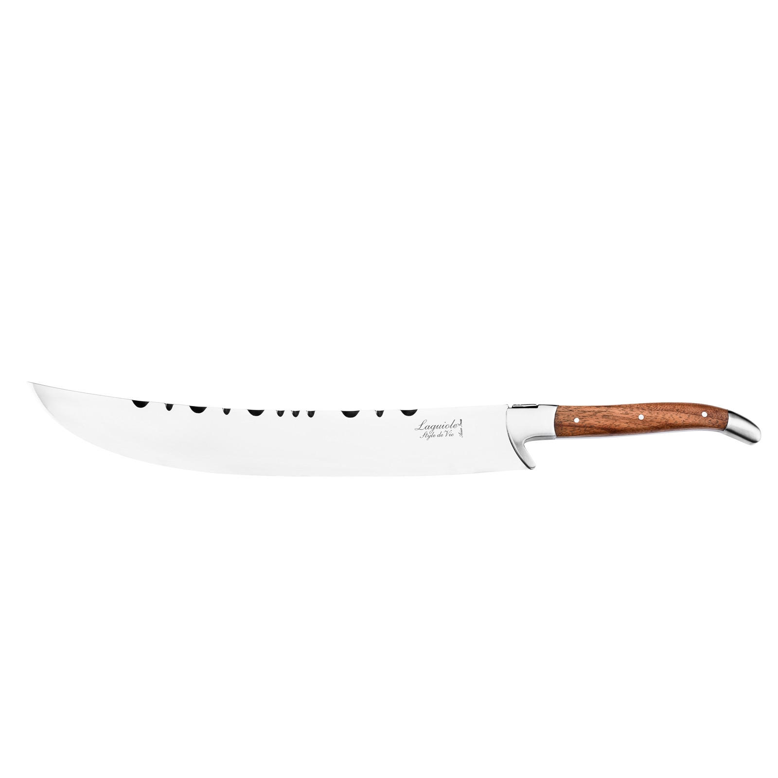 CAMPAGNERSÄBEL Luxury Rosewood mit Etui, Griff aus Rosenholz, zum Sabrieren Rosenholz - Silberfarben, Metall (8cm) - Laguiole Style de Vie