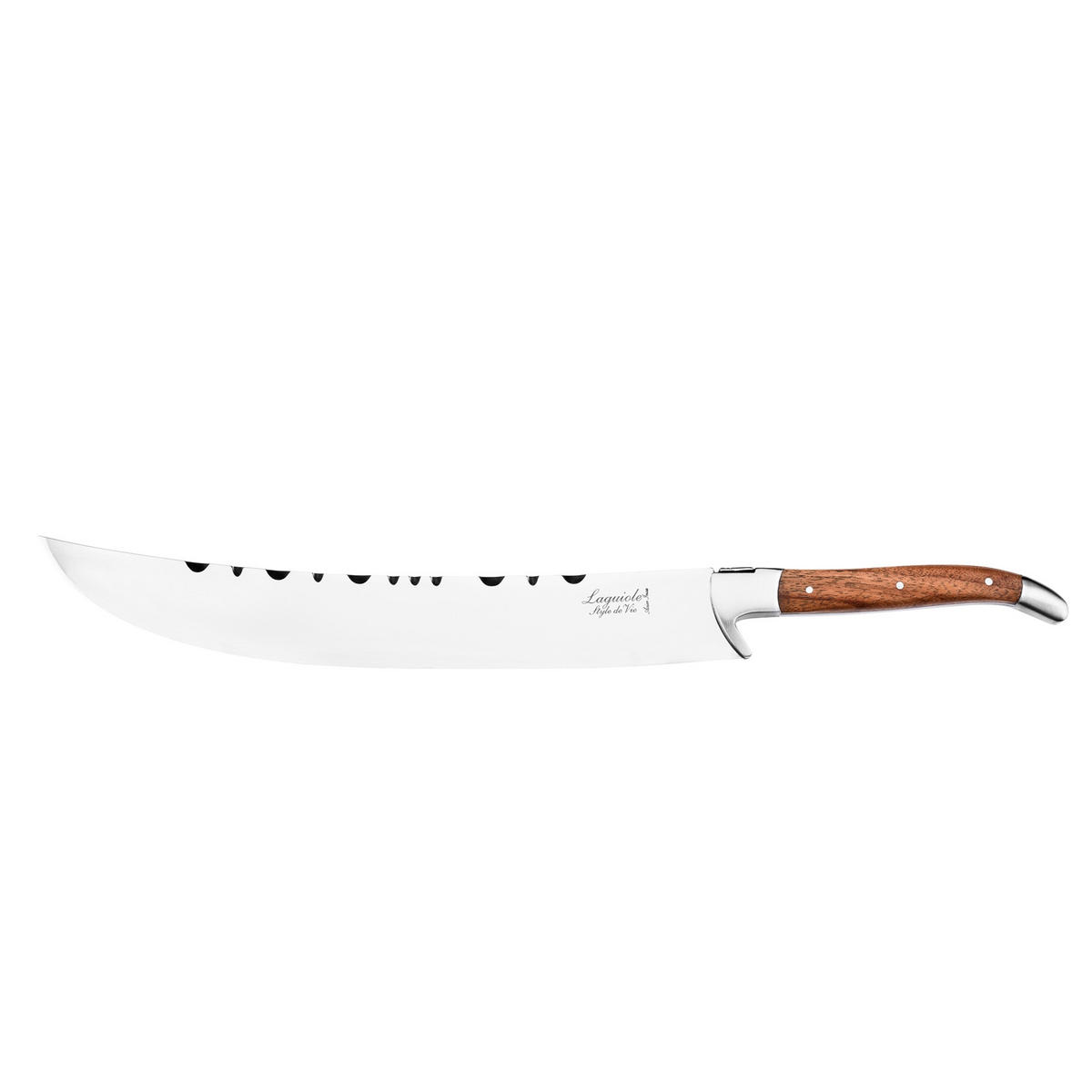 CAMPAGNERSÄBEL Luxury Rosewood mit Etui, Griff aus Rosenholz, zum Sabrieren Rosenholz - Silberfarben, Metall (8cm) - Laguiole Style de Vie
