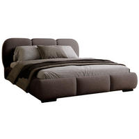 POLSTERBETT mit Bouclé-Stoff 180x200 Braun - Braun, Holzwerkstoff (180/200cm) - Compleo24