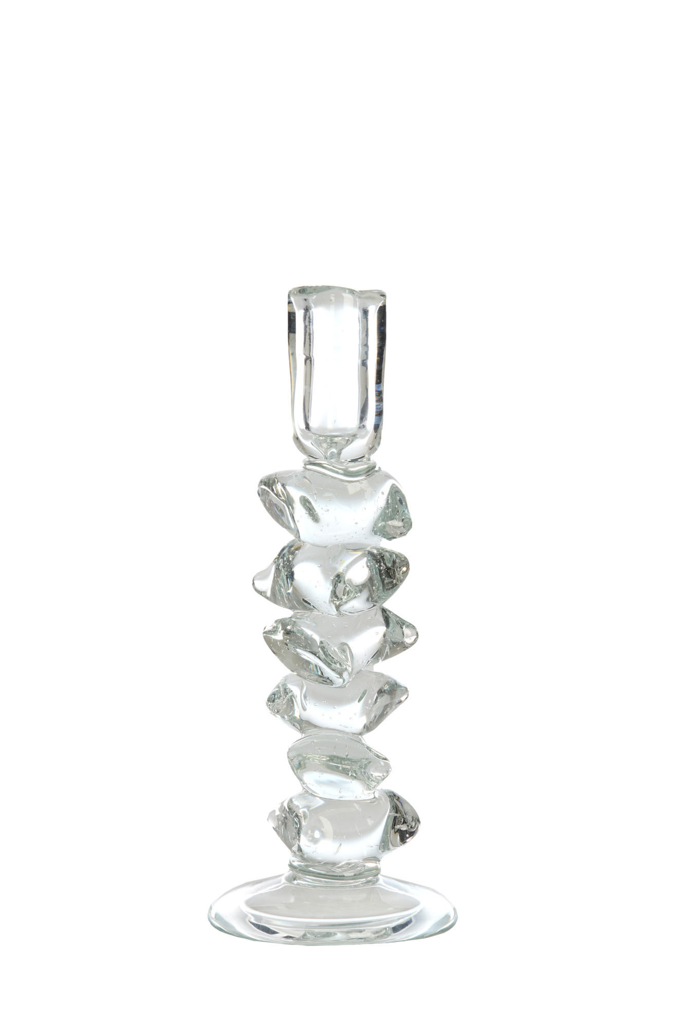 KERZENHALTER Estiva Hell Ø11/28,5 cm - Transparent, Glas (11/28.5/11cm) - Light & Living