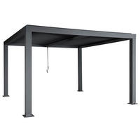 PERGOLA 220x400x300cm Anthrazit 11cm-Gestell - Anthrazit, Metall (400/220/300cm) - BERLINLODGE