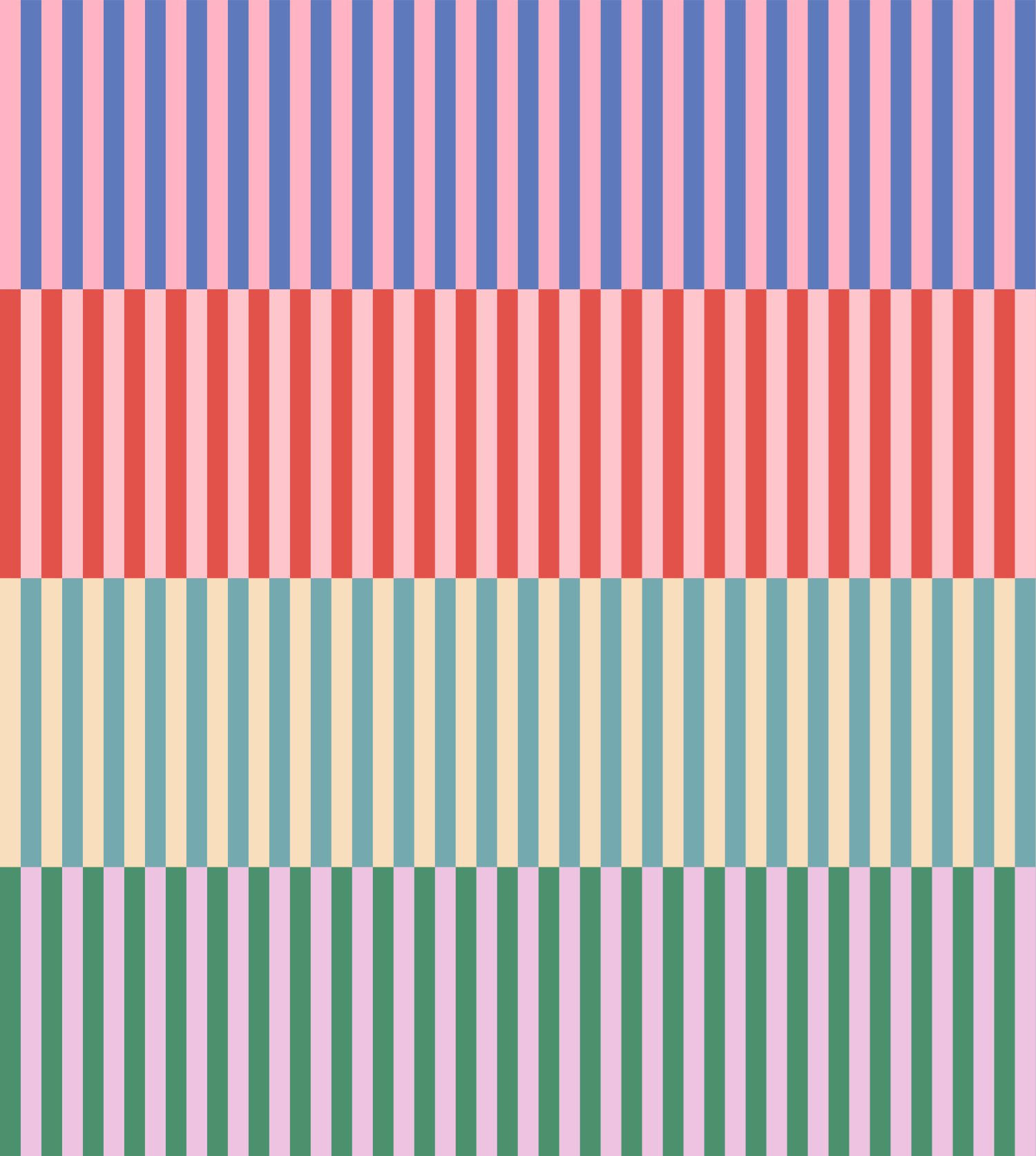 FOTOTAPETE Streifen 2.5 x 2.79 m - Multicolor, Papier (250/279cm) - ESTAhome