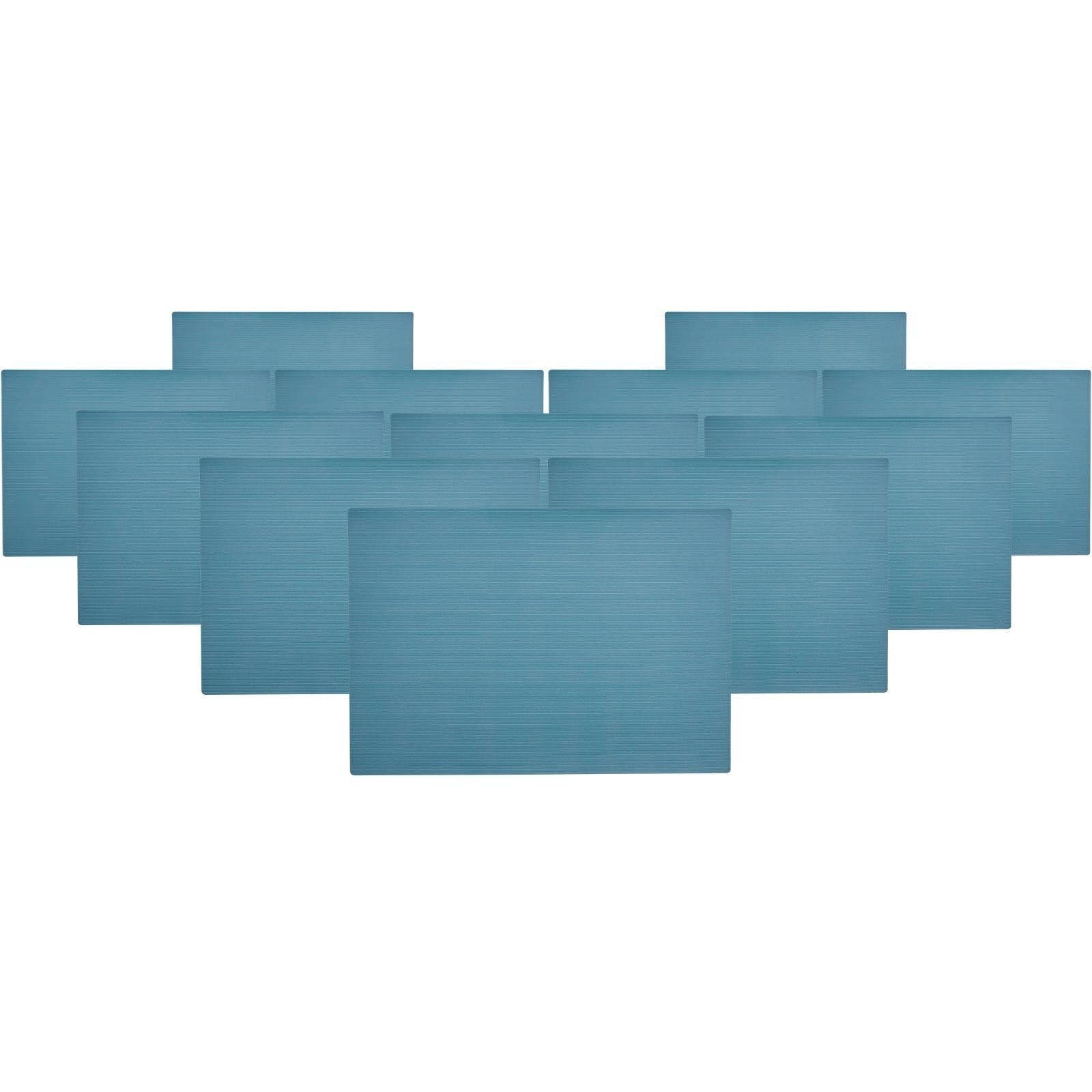 PLATZMATTEN Mistral Türkis 43 x 30 cm 12er Set - Türkis, Kunststoff (43/30/0.2cm) - Ritzenhoff Breker