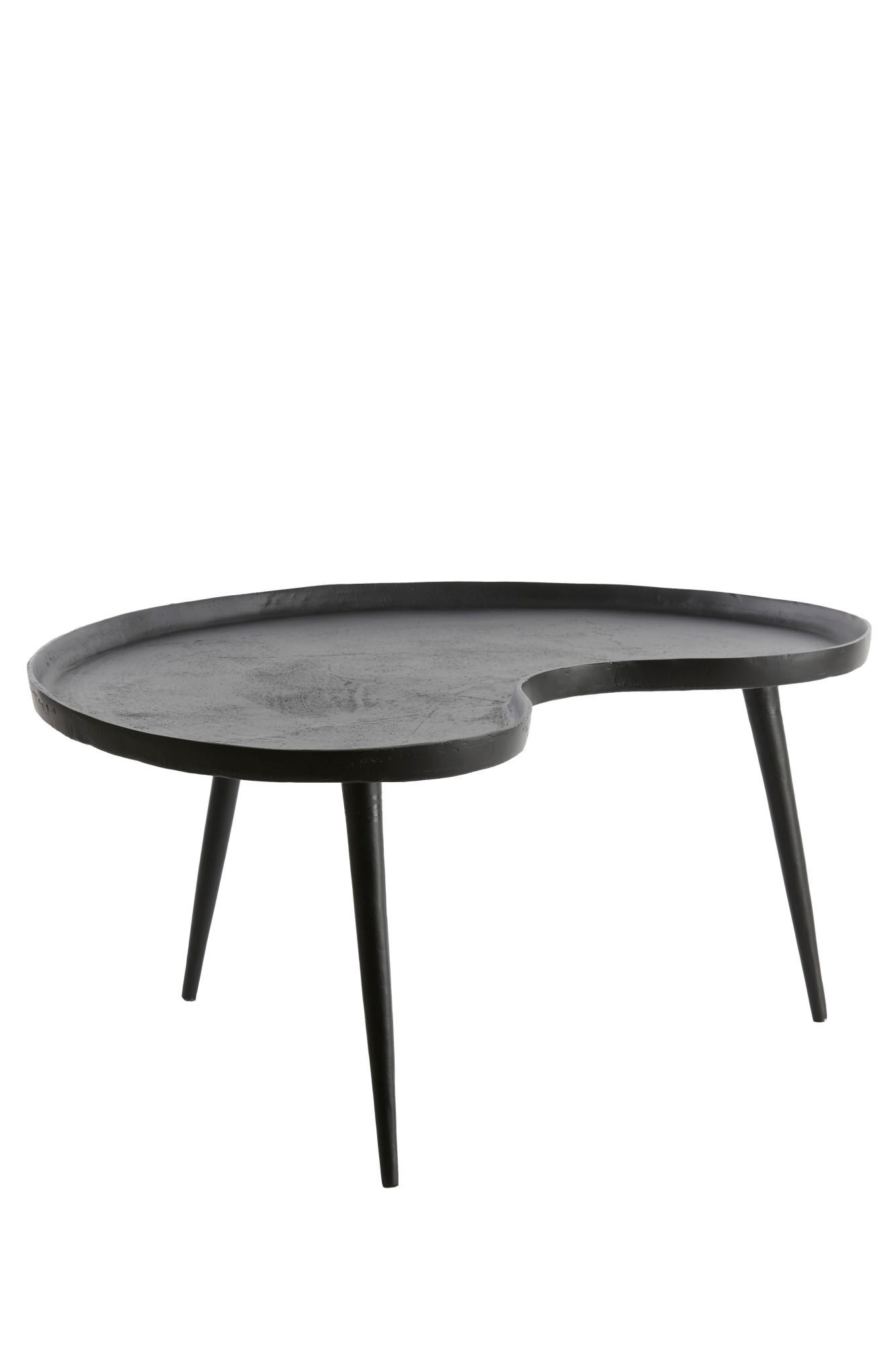 BEISTELLTISCH Lienz Schwarz 80/60/36 cm - Schwarz, Metall (80/60/36cm) - Light & Living