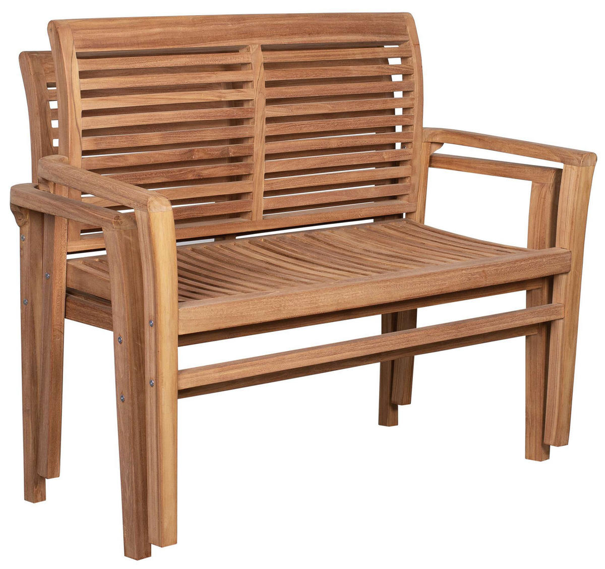 GARTENBANK Derby stapelbar - Naturfarben, Holz (120/89/48cm) - Mr. Deko
