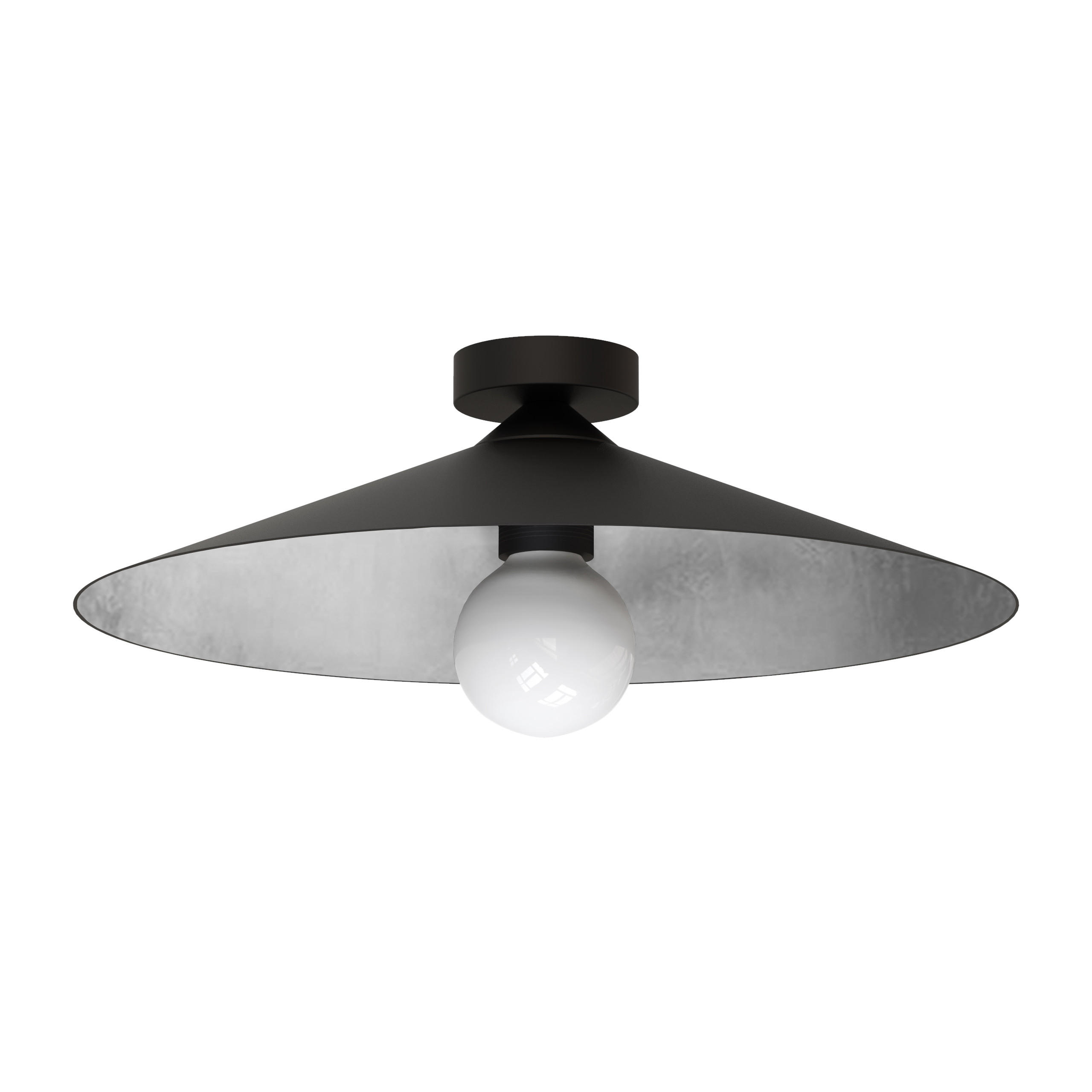 DECKENLEUCHTE - Schwarz, Metall (40/40/14cm) - Lumicom