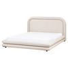 POLSTERBETT mit Lattenrost 160x200 cm Beige Lavardens - Beige, Textil (160/200cm) - Beliani