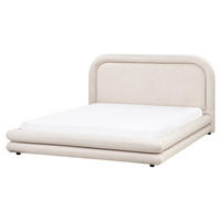 POLSTERBETT mit Lattenrost 160x200 cm Beige Lavardens - Beige, Textil (160/200cm) - Beliani