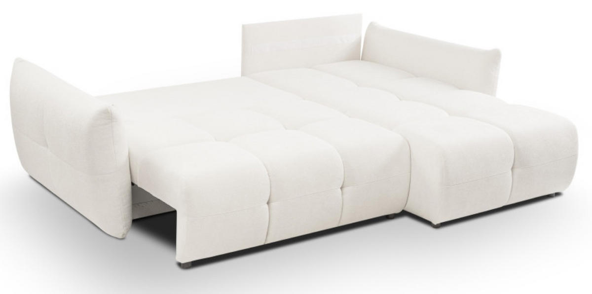 ECKSOFA Creme BOSE Mit Schlaffunktion Rechts - Creme/Weiß, Textil (177/257cm) - Sepro Meble