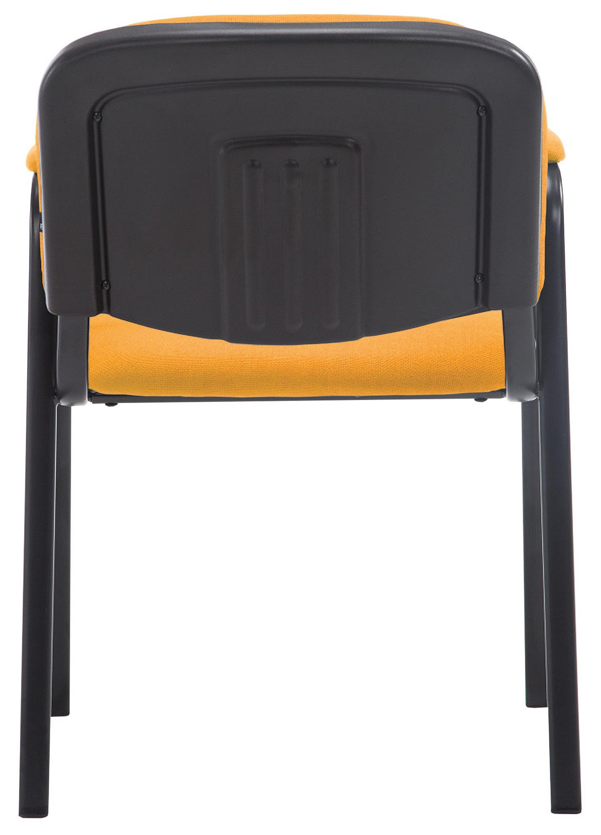 BESUCHERSTUHL Stoff orange - Schwarz/Orange, Textil/Metall (53/79/55cm) - CLP