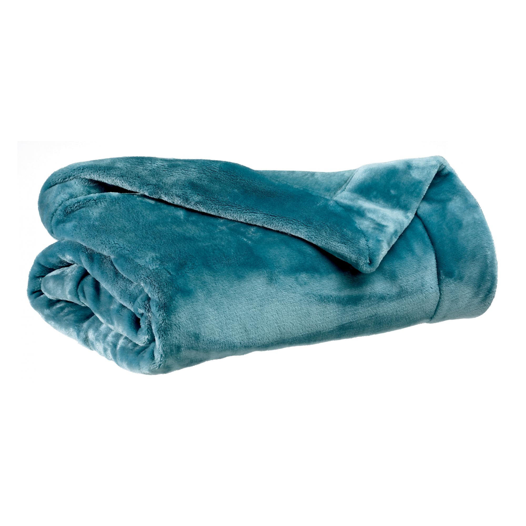 PLAID Tender quarzgrau 150 x 200 cm - Blau, Textil (150/200cm) - Vivaraise