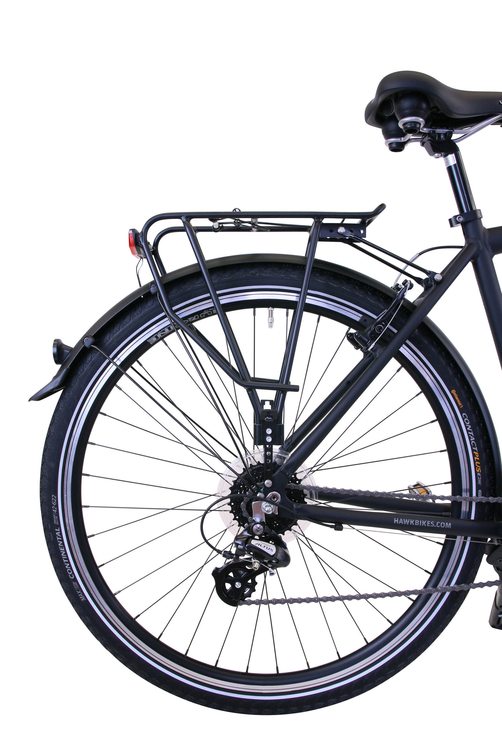 TREKKING Gent Premium Black 3x8 Gang 28 Zoll Gr: 52cm & 57cm - Schwarz, Metall (57cm) - Hawk Bikes