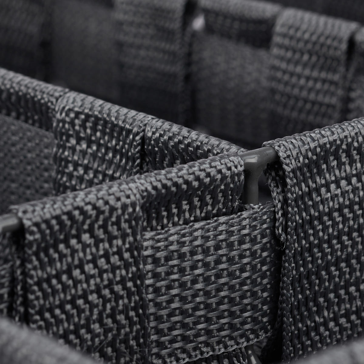 BESTECKKASTEN - Grau, Kunststoff/Metall (26/4.5/36cm) - Relaxdays