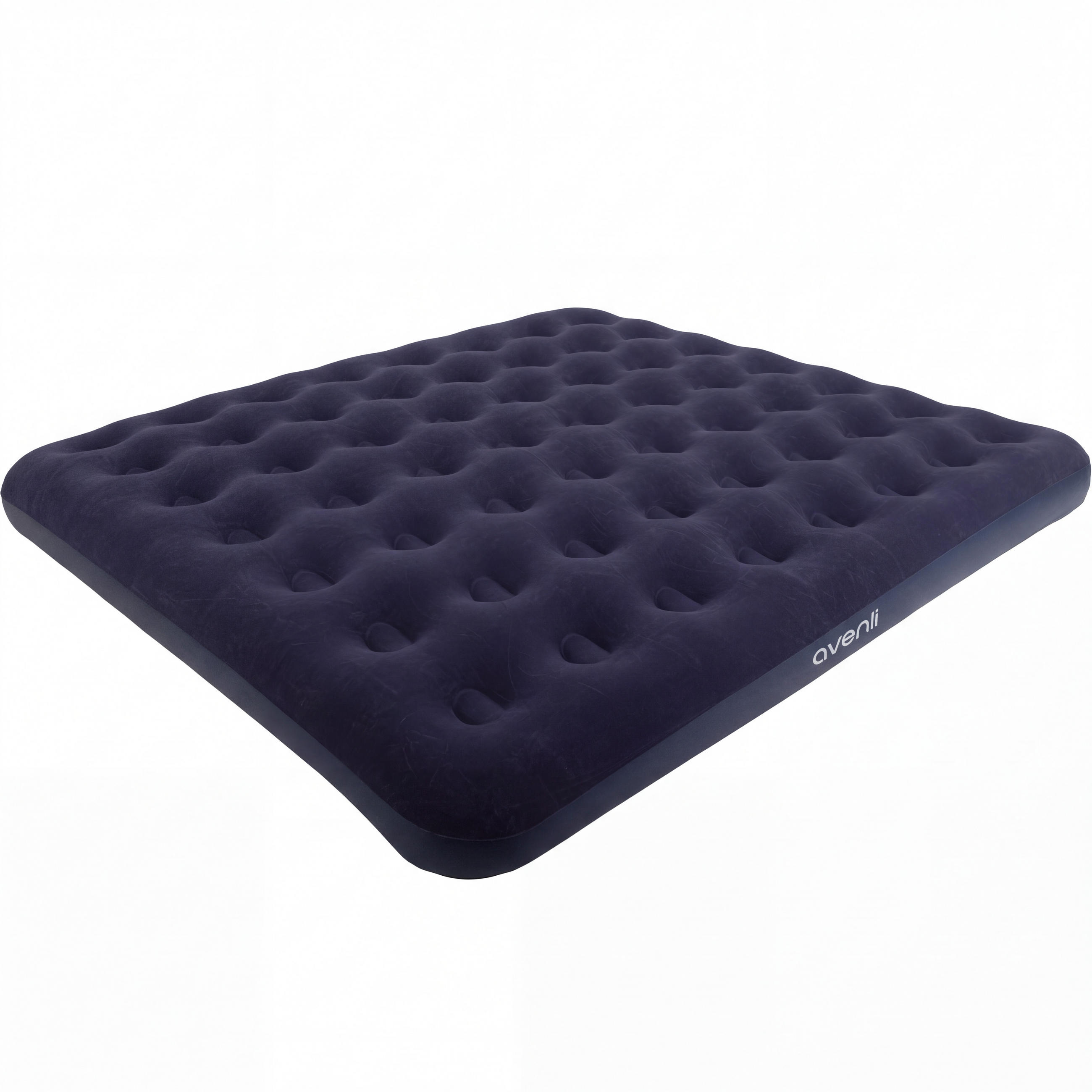 LUFTBETT Luftmatratze Camping 2 Personen 203x183x22 cm blau - Blau, Kunststoff (183/203cm) - Avenli
